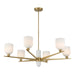 Savoy House - 1-1125-6-322 - Six Light Chandelier - Collier - Warm Brass