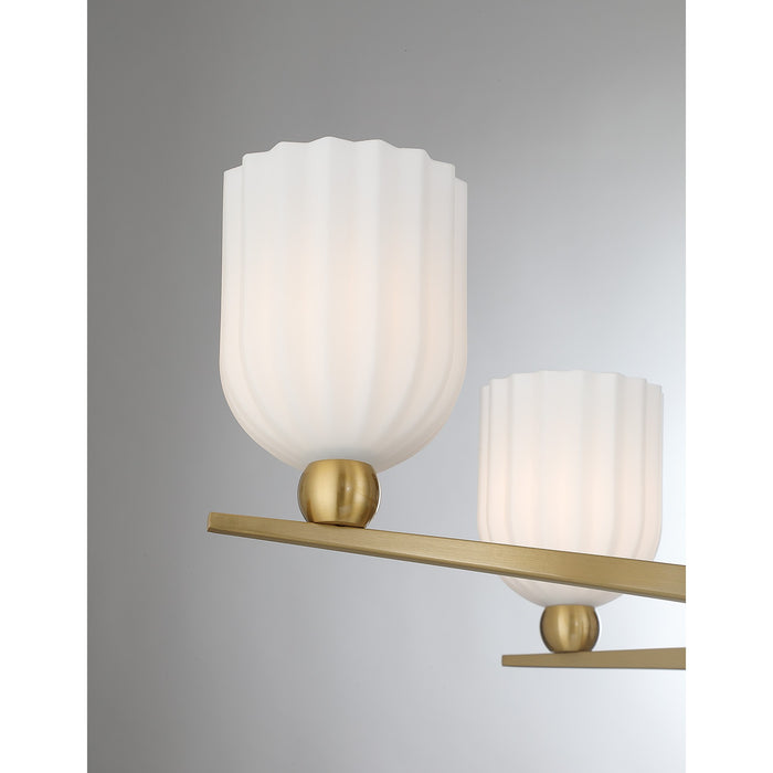 Savoy House - 1-1125-6-322 - Six Light Chandelier - Collier - Warm Brass