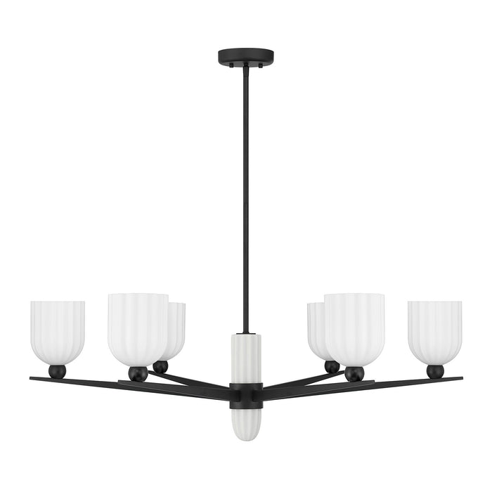 Savoy House - 1-1125-6-89 - Six Light Chandelier - Collier - Matte Black