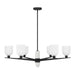 Savoy House - 1-1125-6-89 - Six Light Chandelier - Collier - Matte Black