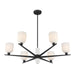 Savoy House - 1-1125-6-89 - Six Light Chandelier - Collier - Matte Black