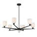 Savoy House - 1-1125-6-89 - Six Light Chandelier - Collier - Matte Black