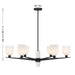 Savoy House - 1-1125-6-89 - Six Light Chandelier - Collier - Matte Black