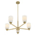 Savoy House - 1-1246-5-127 - Five Light Chandelier - Baldwin - Noble Brass