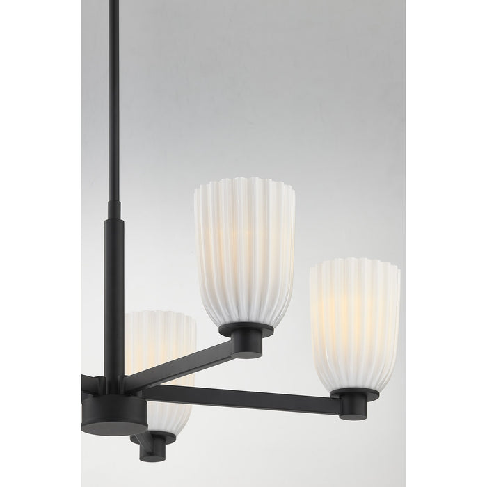 Savoy House - 1-1246-5-89 - Five Light Chandelier - Baldwin - Matte Black