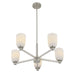 Savoy House - 1-1246-5-SN - Five Light Chandelier - Baldwin - Satin Nickel