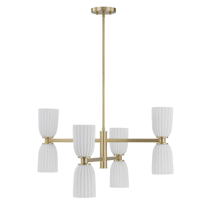 Savoy House - 1-1248-8-127 - Eight Light Chandelier - Baldwin - Noble Brass