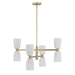 Savoy House - 1-1248-8-127 - Eight Light Chandelier - Baldwin - Noble Brass