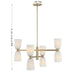 Savoy House - 1-1248-8-127 - Eight Light Chandelier - Baldwin - Noble Brass