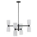 Savoy House - 1-1248-8-89 - Eight Light Chandelier - Baldwin - Matte Black