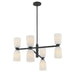 Savoy House - 1-1248-8-89 - Eight Light Chandelier - Baldwin - Matte Black