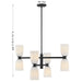 Savoy House - 1-1248-8-89 - Eight Light Chandelier - Baldwin - Matte Black