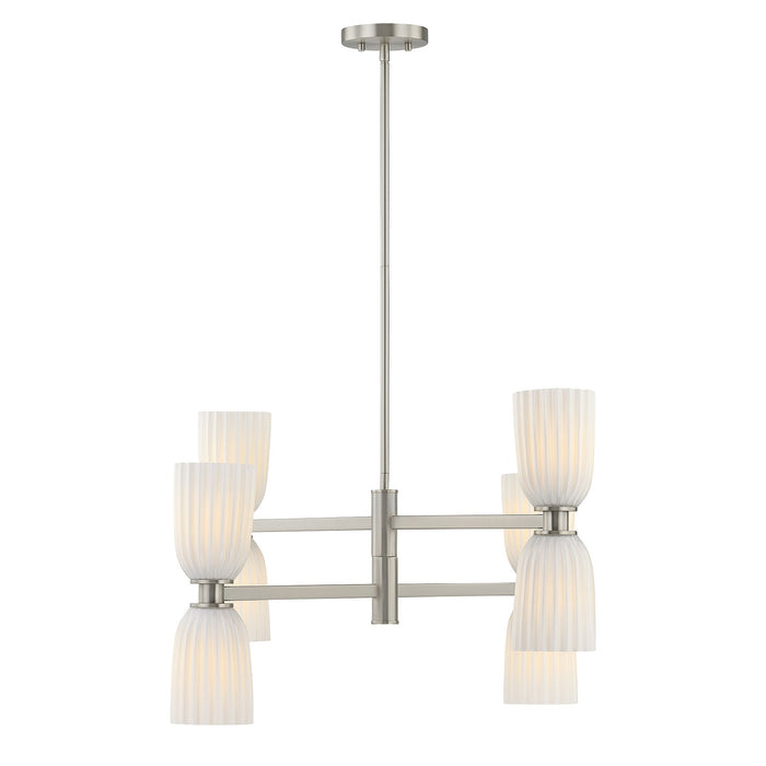 Savoy House - 1-1248-8-SN - Eight Light Chandelier - Baldwin - Satin Nickel