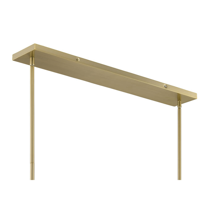 Savoy House - 1-1249-8-127 - Eight Light Linear Chandelier - Baldwin - Noble Brass