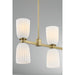 Savoy House - 1-1249-8-127 - Eight Light Linear Chandelier - Baldwin - Noble Brass