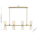 Savoy House - 1-1249-8-127 - Eight Light Linear Chandelier - Baldwin - Noble Brass