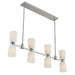Savoy House - 1-1249-8-SN - Eight Light Linear Chandelier - Baldwin - Satin Nickel