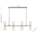 Savoy House - 1-1249-8-SN - Eight Light Linear Chandelier - Baldwin - Satin Nickel