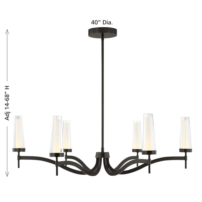 Savoy House - 1-1464-6-15 - LED Chandelier - Butler - Mediterranean Bronze