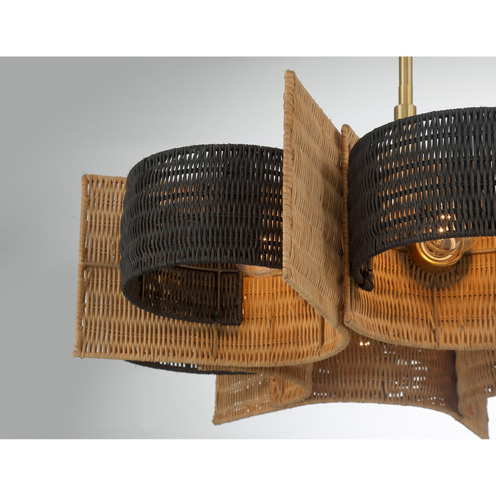 Savoy House - 1-1466-6-322 - Six Light Chandelier - Espacio - Warm Brass