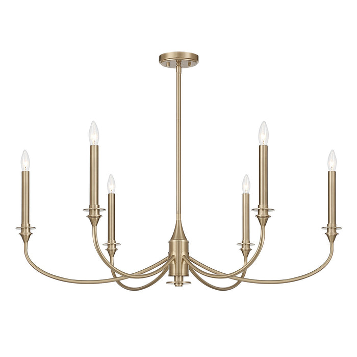 Savoy House - 1-1500-6-127 - Six Light Chandelier - Coventry - Noble Brass