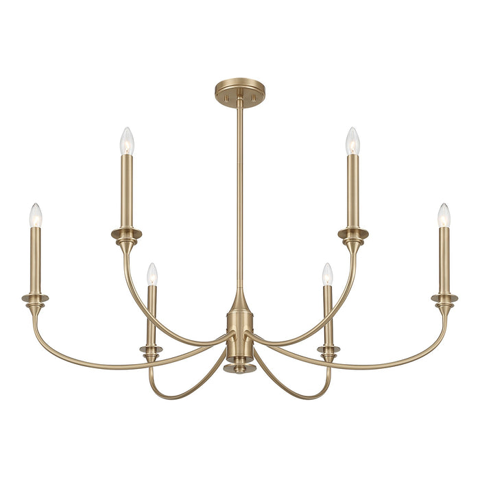 Savoy House - 1-1500-6-127 - Six Light Chandelier - Coventry - Noble Brass