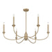 Savoy House - 1-1500-6-127 - Six Light Chandelier - Coventry - Noble Brass
