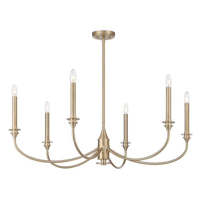 Savoy House - 1-1500-6-127 - Six Light Chandelier - Coventry - Noble Brass