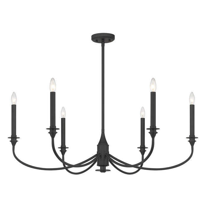 Savoy House - 1-1500-6-89 - Six Light Chandelier - Coventry - Matte Black