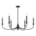 Savoy House - 1-1500-6-89 - Six Light Chandelier - Coventry - Matte Black
