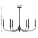 Savoy House - 1-1500-6-89 - Six Light Chandelier - Coventry - Matte Black