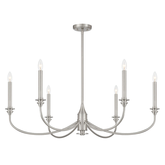Savoy House - 1-1500-6-SN - Six Light Chandelier - Coventry - Satin Nickel