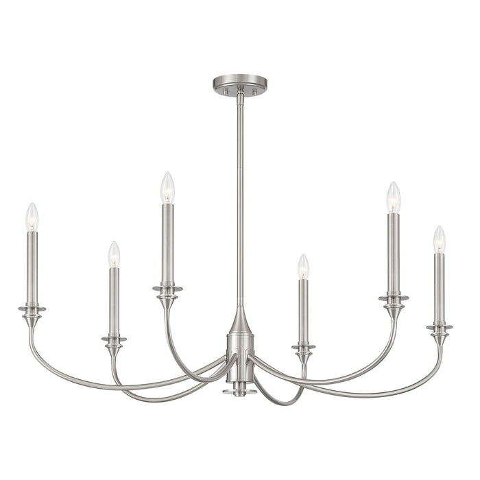 Savoy House - 1-1500-6-SN - Six Light Chandelier - Coventry - Satin Nickel