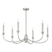Savoy House - 1-1500-6-SN - Six Light Chandelier - Coventry - Satin Nickel