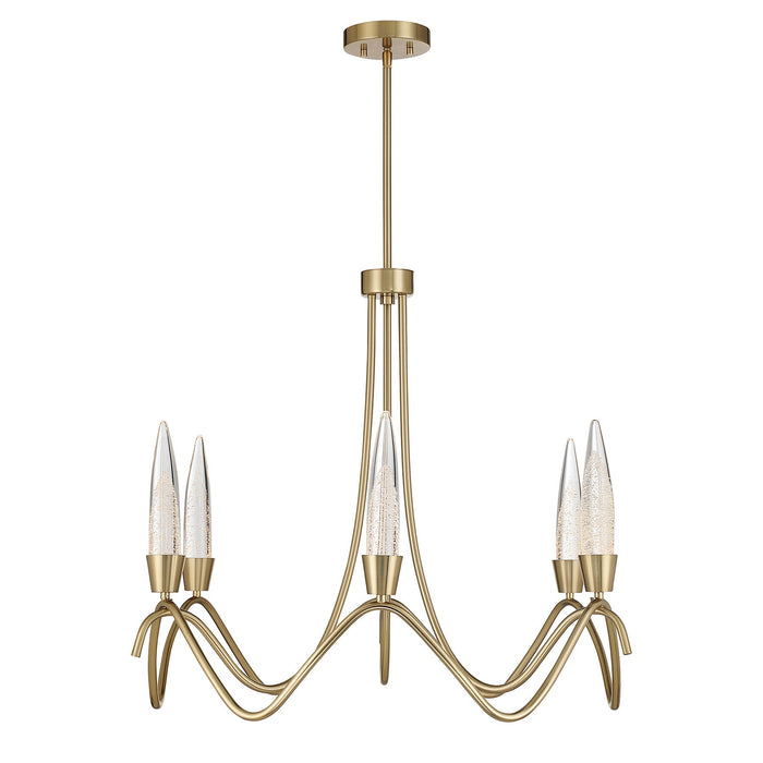 Savoy House - 1-1798-6-127 - LED Chandelier - Sofia - Noble Brass