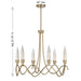 Savoy House - 1-1798-6-127 - LED Chandelier - Sofia - Noble Brass