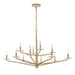Savoy House - 1-1966-12-60 - 12 Light Chandelier - Judi - Distressed Gold