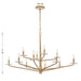 Savoy House - 1-1966-12-60 - 12 Light Chandelier - Judi - Distressed Gold