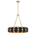 Savoy House - 1-2414-16-343 - LED Chandelier - Pelham - Black Cashmere/True Gold