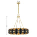 Savoy House - 1-2414-16-343 - LED Chandelier - Pelham - Black Cashmere/True Gold