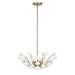Savoy House - 1-2500-4-127 - Four Light Chandelier - Flores - Noble Brass