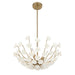 Savoy House - 1-2500-4-127 - Four Light Chandelier - Flores - Noble Brass