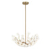 Savoy House - 1-2500-4-127 - Four Light Chandelier - Flores - Noble Brass