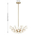 Savoy House - 1-2500-4-127 - Four Light Chandelier - Flores - Noble Brass