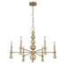 Savoy House - 1-2511-6-127 - Six Light Chandelier - Crescent - Noble Brass