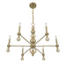 Savoy House - 1-2511-6-127 - Six Light Chandelier - Crescent - Noble Brass