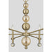 Savoy House - 1-2511-6-127 - Six Light Chandelier - Crescent - Noble Brass