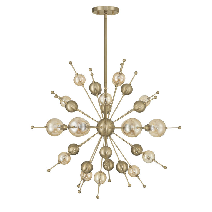 Savoy House - 1-2514-6-127 - Six Light Chandelier - Crescent - Noble Brass