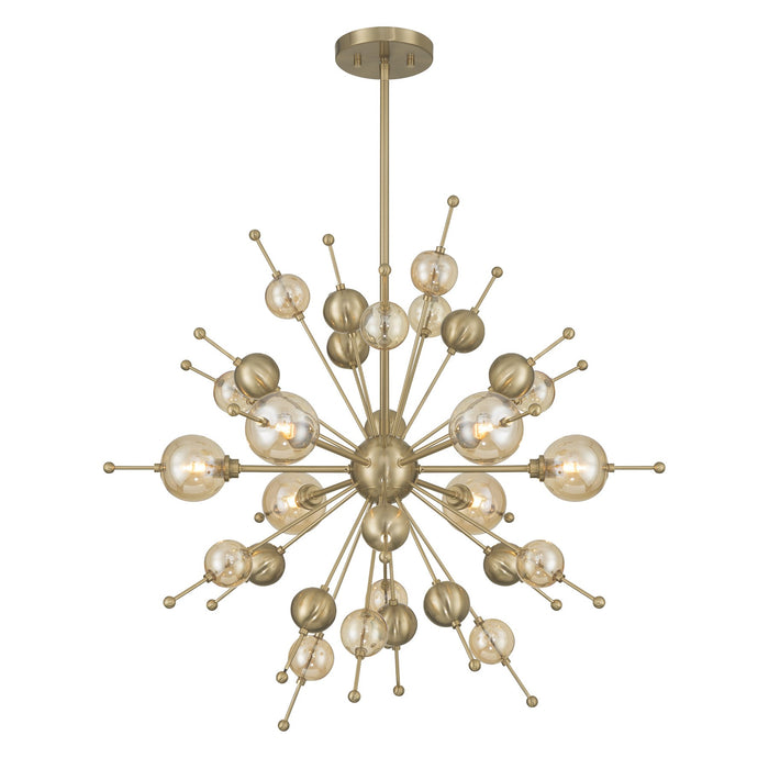 Savoy House - 1-2514-6-127 - Six Light Chandelier - Crescent - Noble Brass
