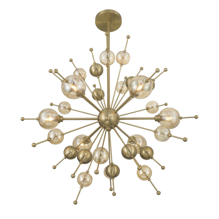 Savoy House - 1-2514-6-127 - Six Light Chandelier - Crescent - Noble Brass